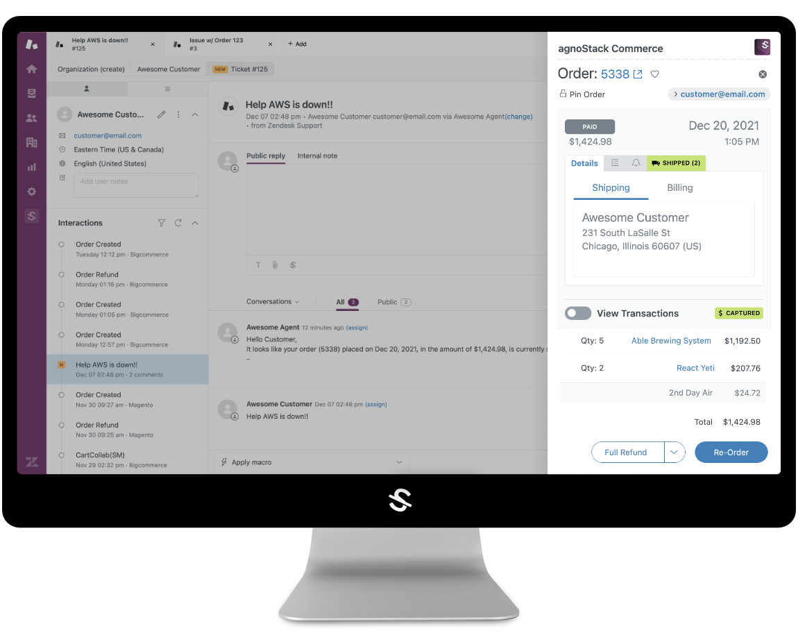 commercetools for Zendesk